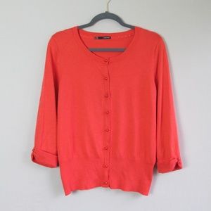 Maurices red 3/4 sleeve cardigan